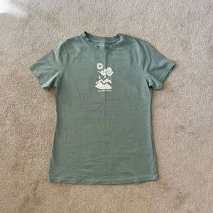 The North Face Silver Blue Bottle Neck Top